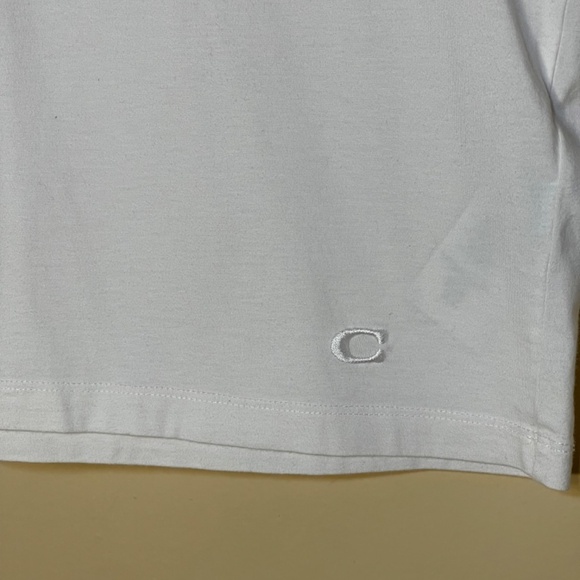 Coach White Sleeveless Top with Floral Design all cotton - Picture 4 of 9